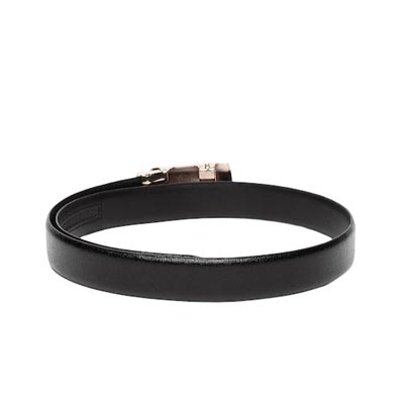 Men Black Leather Belt