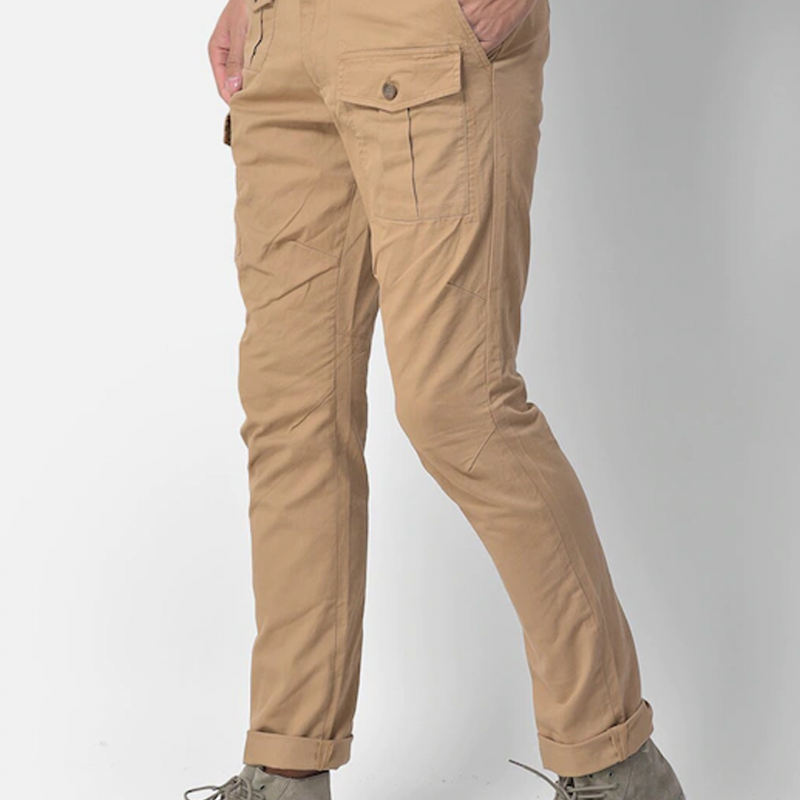 Men Khaki Chinos Trousers