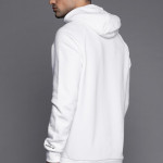 "Men White & Grey Adicolor Shattered Trefoil Cotton Sustainable Hoodie "